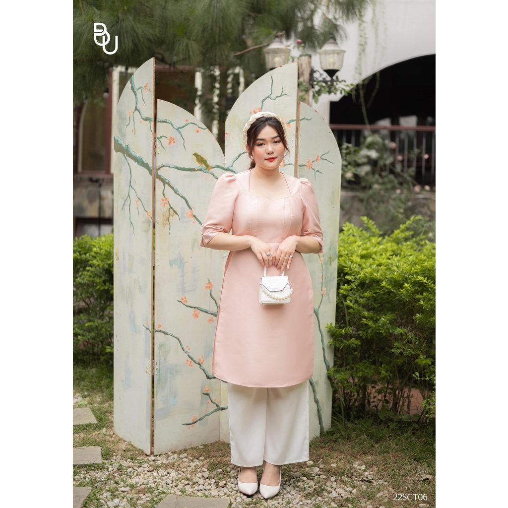 Áo dài tay lỡ vải Tafta BIGSIZE  - 22SCT06 -