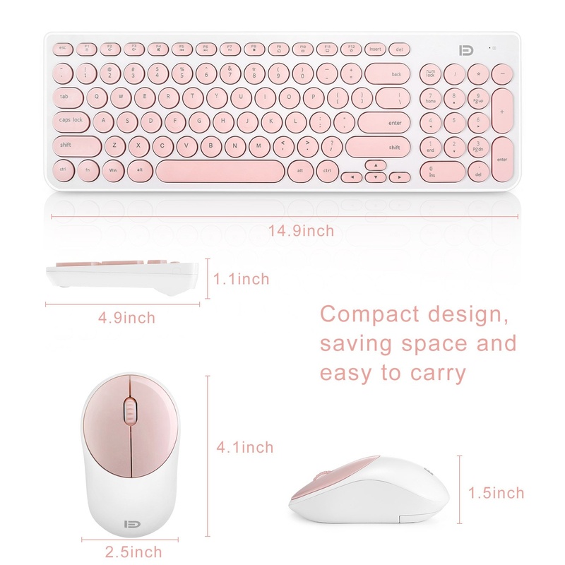 Bộ Bàn Phím Không Dây Forter iK6630 - Bảo Hành 2 Năm