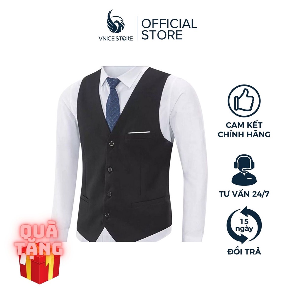 Áo Gile Nam 2 Lớp Dày Không Nhăn Không Xù Phong Cách Hàn Quốc Sang Trọng Vnicestore