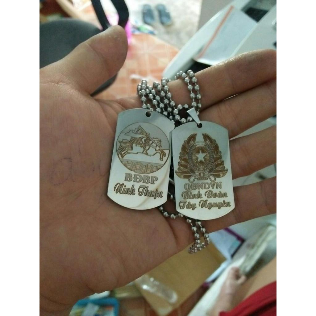 Dây Truyền Thẻ Bài Khắc Tên Hình