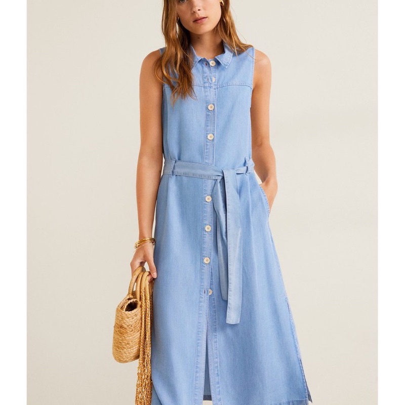 Vải thô bò xanh may váy, áo, quần, decor trang trí…