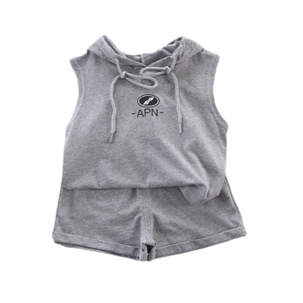 Bộ Ba Lỗ Sát Nách Bé Trai In Chứ APN, Bộ Đồ Hè Cho Bé Cực Mát Và Phong Cách HipHop - MooBaby Shop