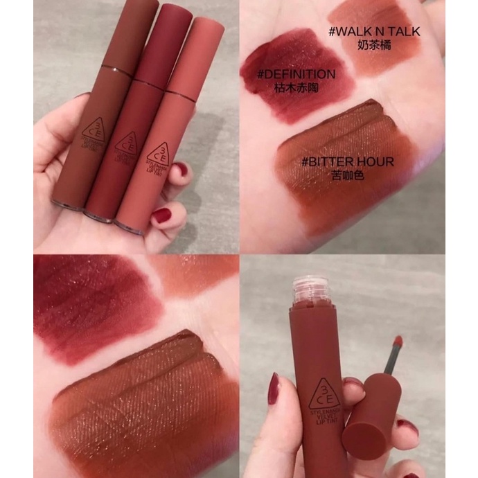 [FREE SHIP] Son Kem Lỳ 3CE Velvet Lip Tint Đủ Màu | WebRaoVat - webraovat.net.vn