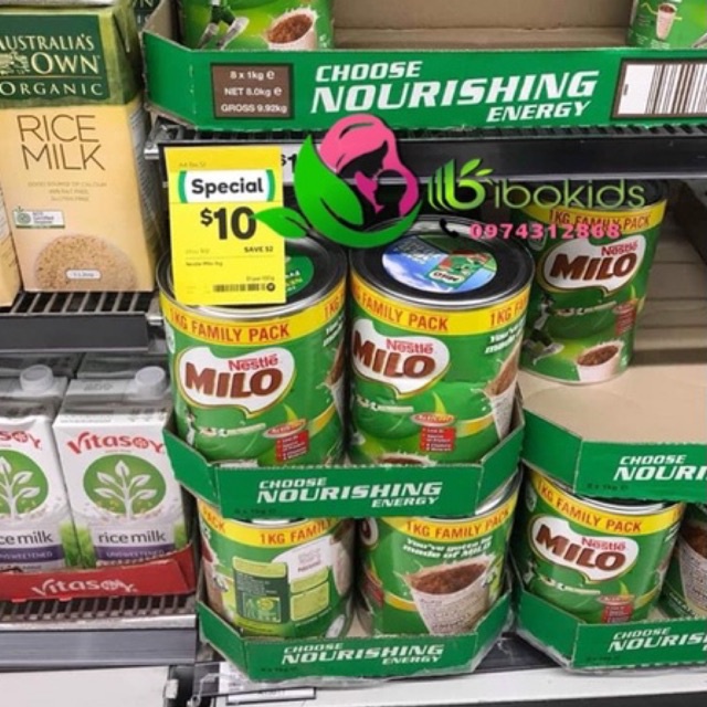 Sữa milo 1kg úc