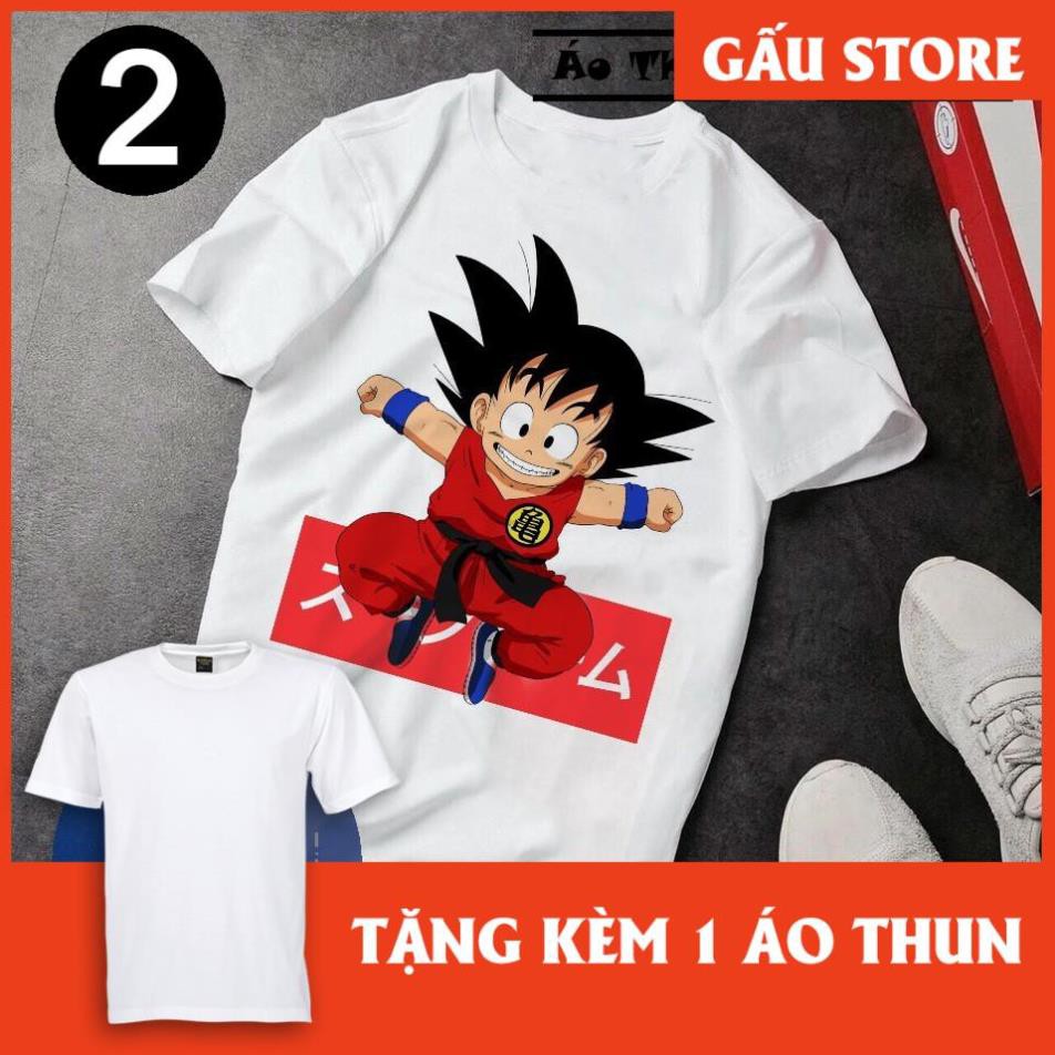 ⚡️SALE SỐC⚡️Áo Thun Dragon Ball In Hình Songoku Kid Nhật Bản "Siêu Cute"[Nhiều Mẫu] - Áo Thun Dragon Ball