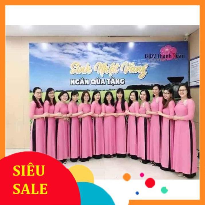 Aó dài đẹp giá rẻ _áo dài truyền trống chất lụa nhật trơn