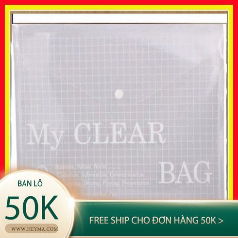 Bìa Nút A4 My Clear Bìa đựng hồ sơ