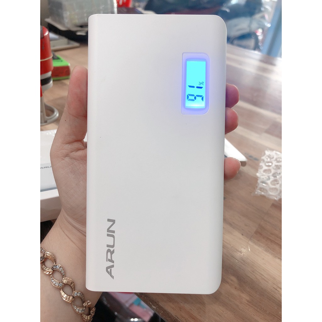 PIN DỰ PHÒNG ARUN Y635A DUNG LƯỢNG 20.000 MAH ĐỒNG HỒ LED - Hàng Chính Hãng bảo hành 12 tháng