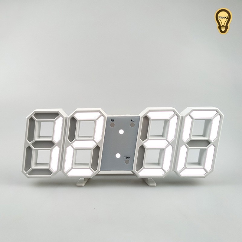 [ Tặng Cóc, Dây Sạc & Móc Treo ] Đồng hồ LED 3D treo tường, để bàn phong cách Hàn Quốc sáng đẹp decor phòng ngủ | BigBuy360 - bigbuy360.vn