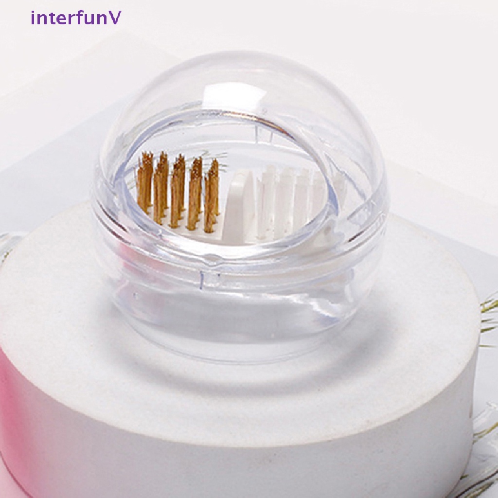 Cọ Nhựa &amp; Kim Loại Dùng Để Vệ Sinh Đầu Mài Móng Tay Tiện Dụng