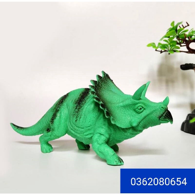 Đồ chơi mô hình 6 khủng long to cho bé, đồ chơi giáo dục nhận biết sưu tầm khủng long chất liệu cao su