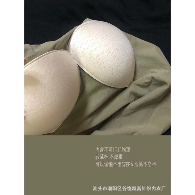 Áo Bra 2 Dây Dáng Lửng Kèm Mút Ngực