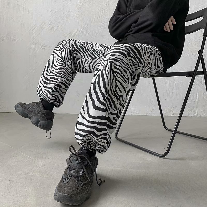Personalized Zebra Striped Pants For Men Size M-3Xl