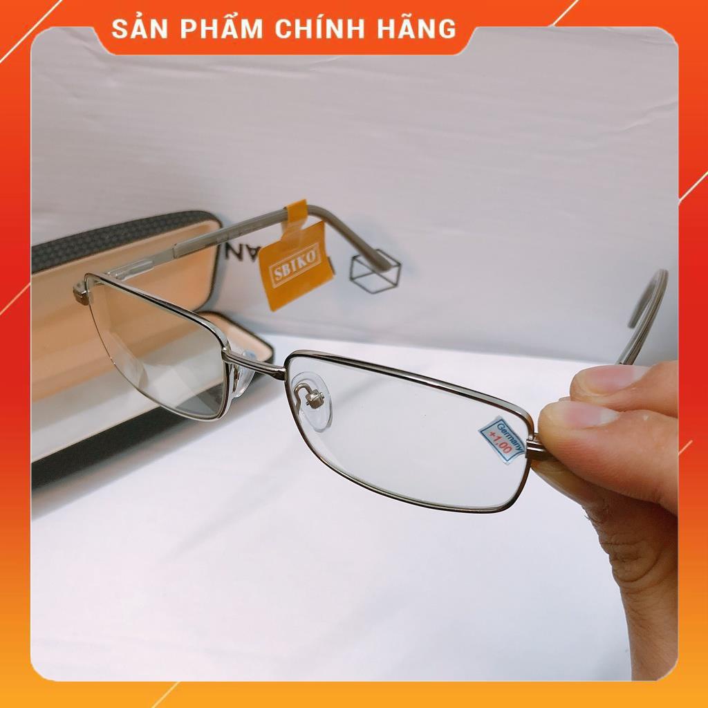 Kính lão thị viễn thị nam nữ Nhật bản gọng TITANIUM  mắt thủy tinh sáng rõ nét