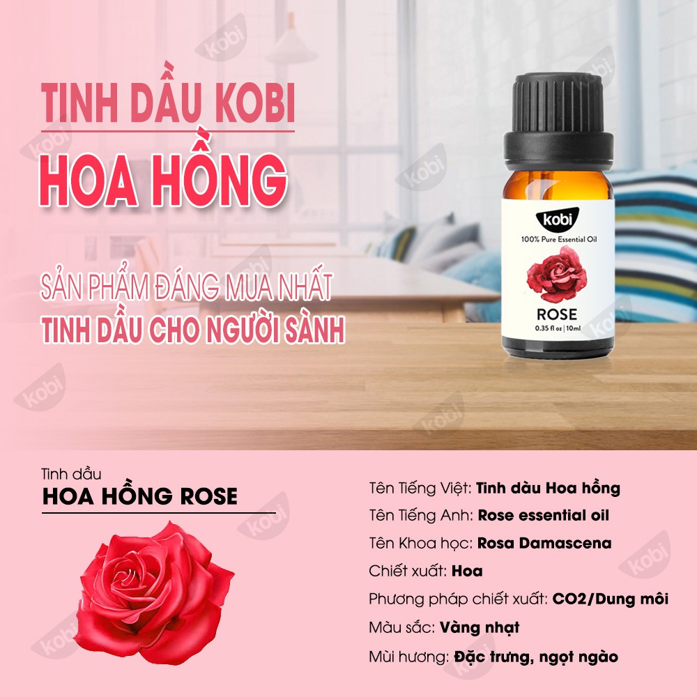 [Mã LIFEXANH24 giảm 10% đơn 99K] Tinh dầu Hoa Hồng Kobi giúp làm trắng da, se khít lỗ chân lông - 30ml