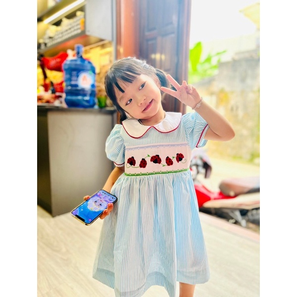 ĐẦM SMOCK CÁNH CAM[1y-10y]