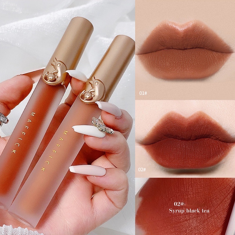 Son môi Maffick chất nhung lì màu trắng trơn thời trang thu đông cho học sinh | BigBuy360 - bigbuy360.vn