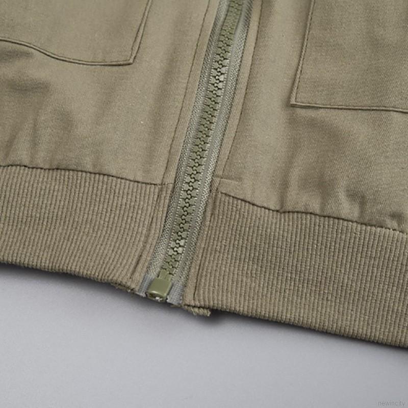 Áo khoác kéo khóa in hình hoạt hình phong cách Hàn Quốc cho bé trai