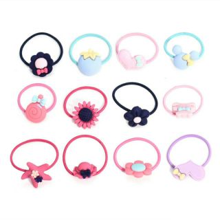 Combo 2 chun buộc tóc nhiều kiểu dễ thương cho bé