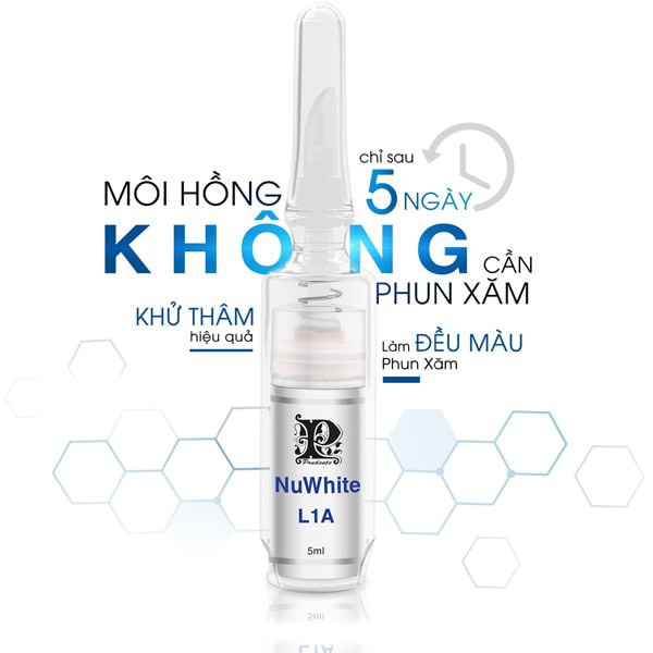 Kem Làm Hồng Môi Nuwhite L1a, Kem Khử Thâm Môi Biowhite Prudente Professional 5ml Cải Thiện Sắc Tố Dưỡng Môi Căng Bóng | BigBuy360 - bigbuy360.vn