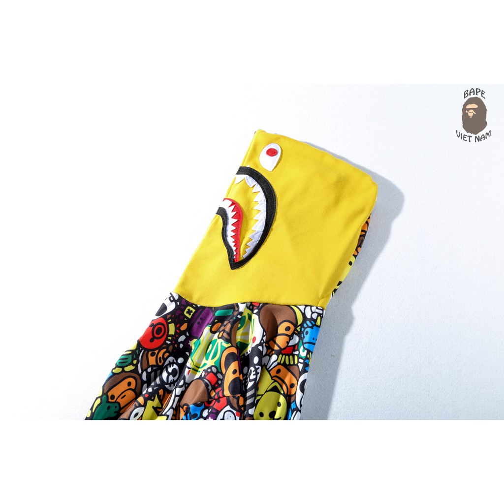[ODER + FREESHIP] Jacket Bape Babymilo Zoo fullzip , Áo khoác Hoodie Bape Cá Ngáo | BigBuy360 - bigbuy360.vn