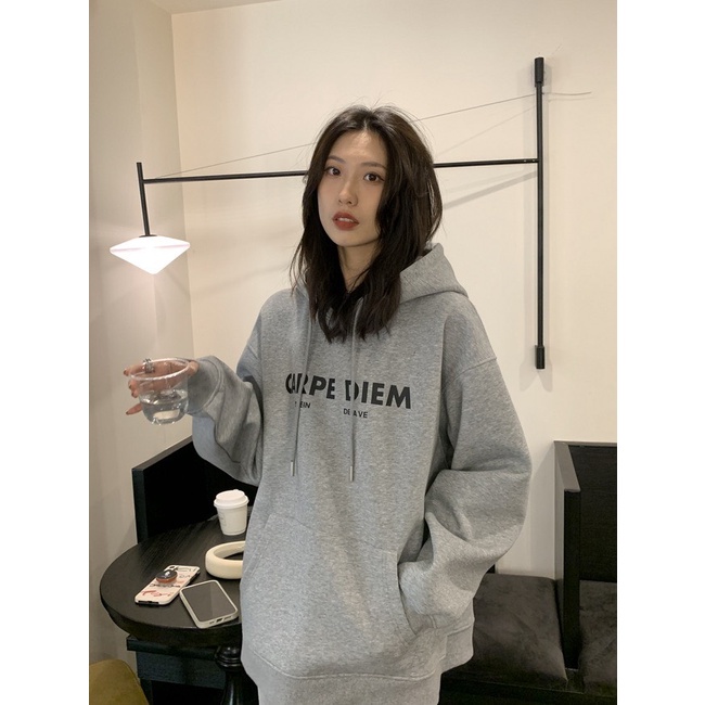 Áo Hoodie Nam Nữ Nỉ Ngoại Unisex CARPE DIEM 2 Màu - Áo Nỉ Dáng Thụng G0225