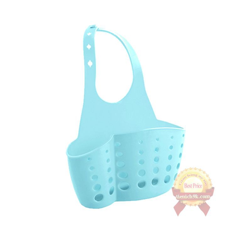 Giỏ đựng đồ nhựa đa năng nhỏ gọn có lỗ thoát nước móc treo cho nhà bếp
