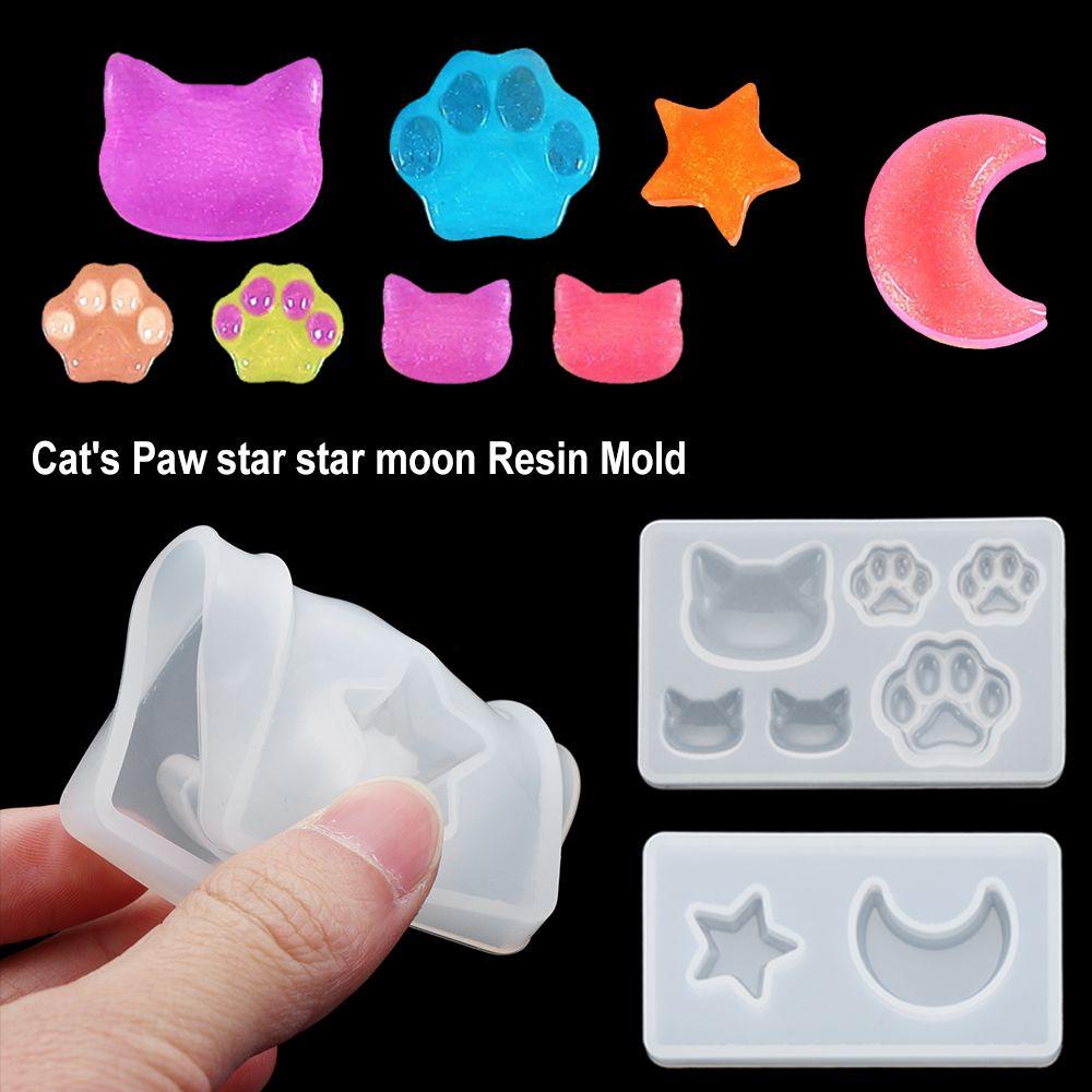 Khuôn Làm Trang Sức Bằng Nhựa Resin DIY|Đồ Trang Trí Hình Bàn Chân Mèo Bằng Nhựa Resin