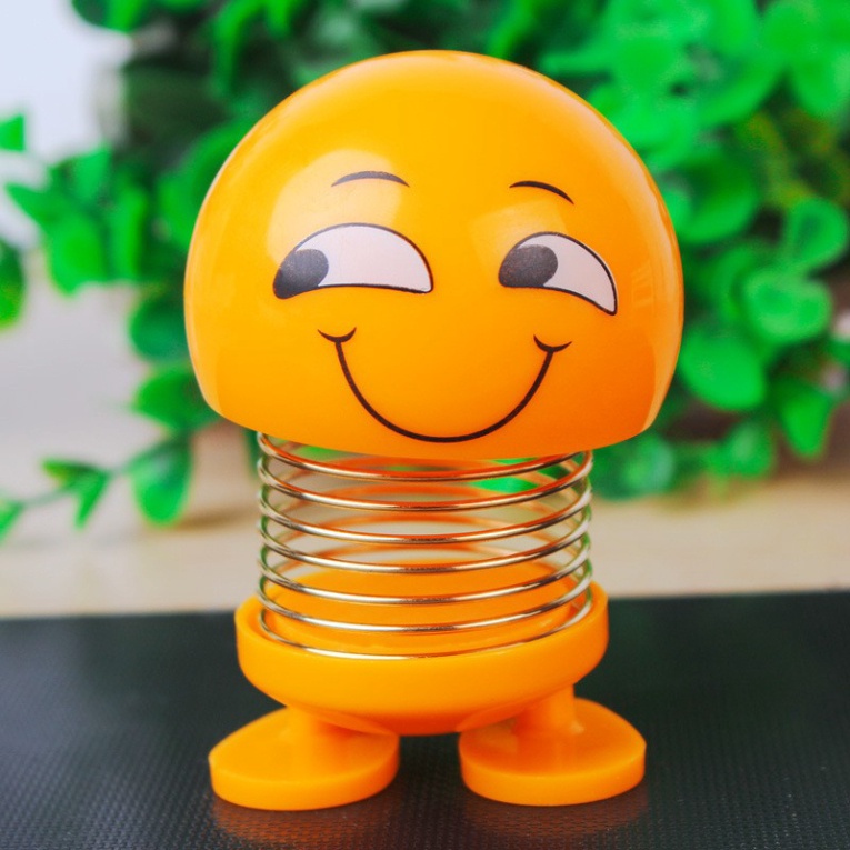 Thú nhún icon mặt cười gắn lò xo vui nhộn