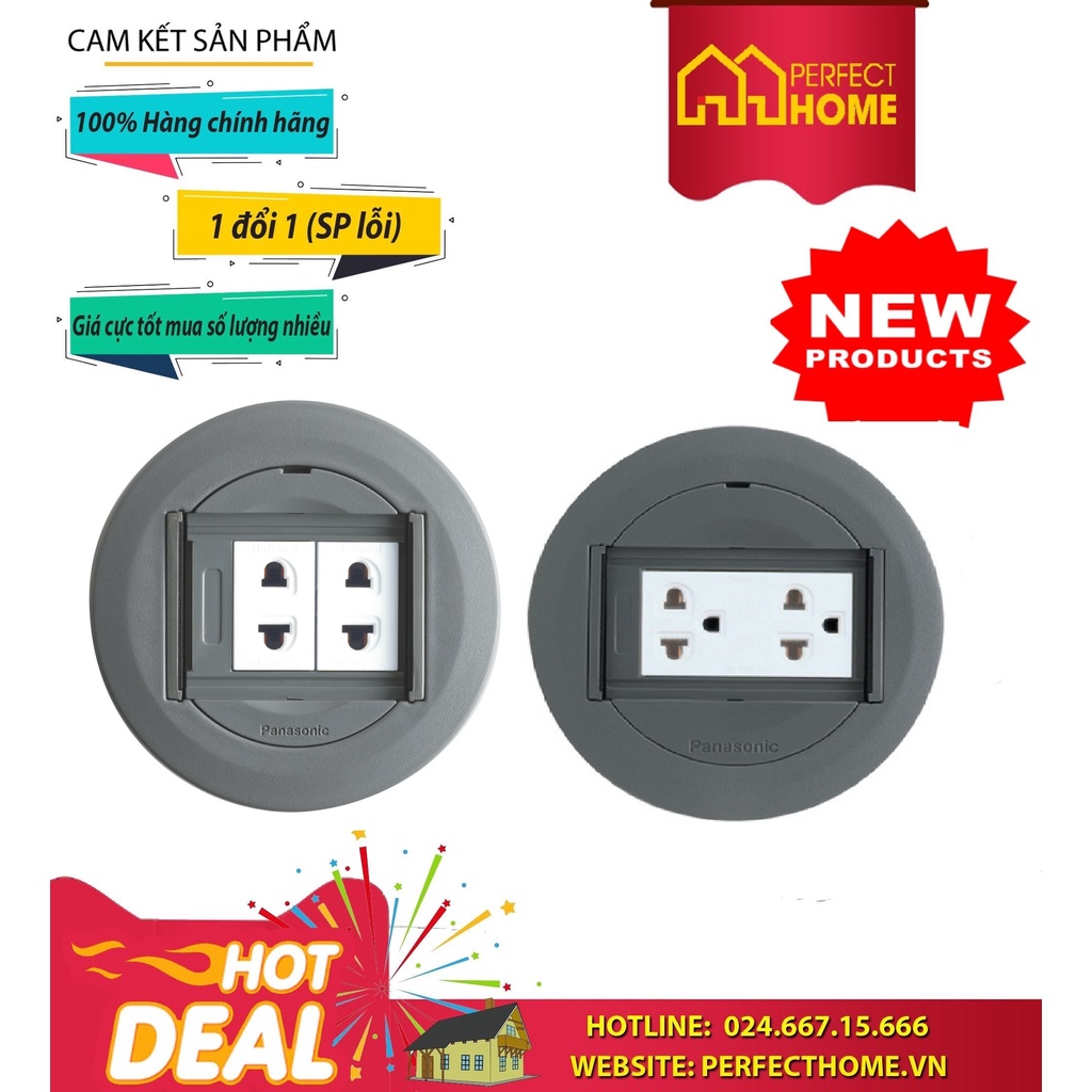 ⚡️FLASH SALE 50%⚡️{ Hàng chính_hãng}Ổ cắm âm sàn Panasonic DU81931HTK-1 , dây nối đất 16A 250VAC