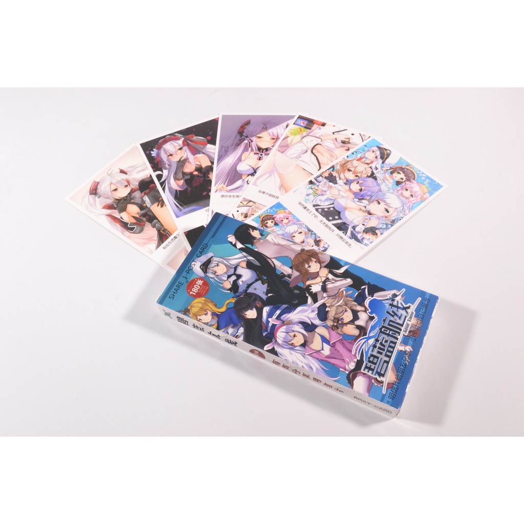 Hộp Postcard, Bưu thiếp Anime - Azur Lane 19x9.5cm [AAM] [PGN22]