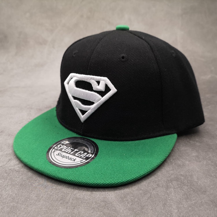 Mũ lưỡi trai chống nắng thêu hình Superman phong cách hip hop cho bé