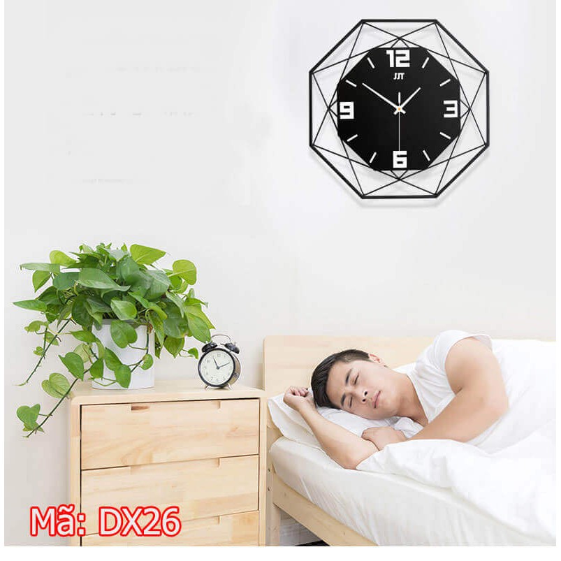 🔥🕕 Đồng hồ treo tường gỗ đẹp cao cấp có 3 màu và 2 cỡ - Đồng hồ treo tường DX26