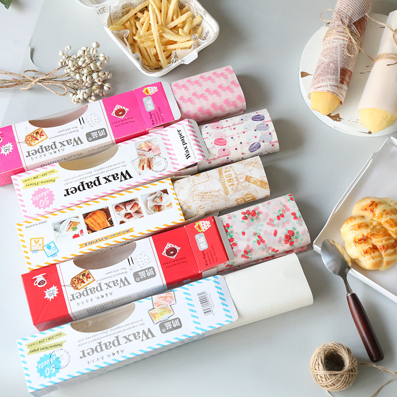 Giấy Sáp ANAEAT Gói Thực Phẩm Không Thấm Dầu Mỡ Dùng Một Lần