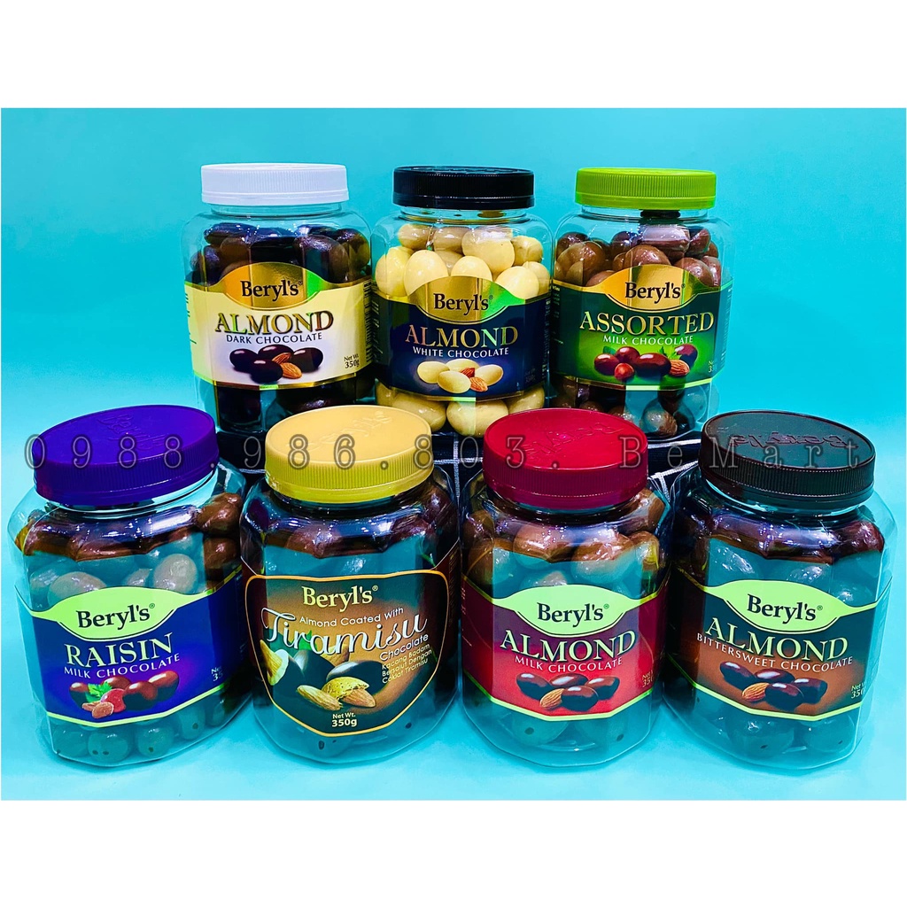 SOCOLA VIÊN TRỨNG CÓ NHÂN BERYL's hũ 350gr