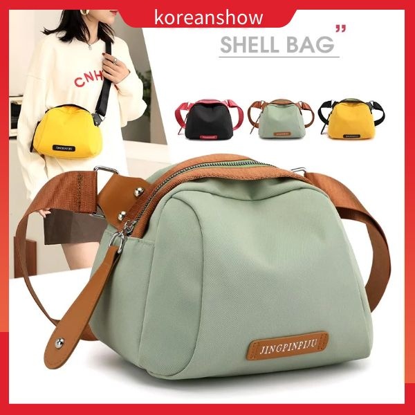 Túi Xách Nữ ĐẹpTúi đeo chéo Túi xách canvas chống thấm nước màu đen phong cách hàn quốc dành cho nữ-73