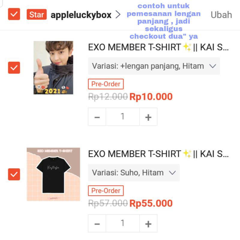 Exo MEMBER TSHIRT || Áo thun Exo thời trang năng động