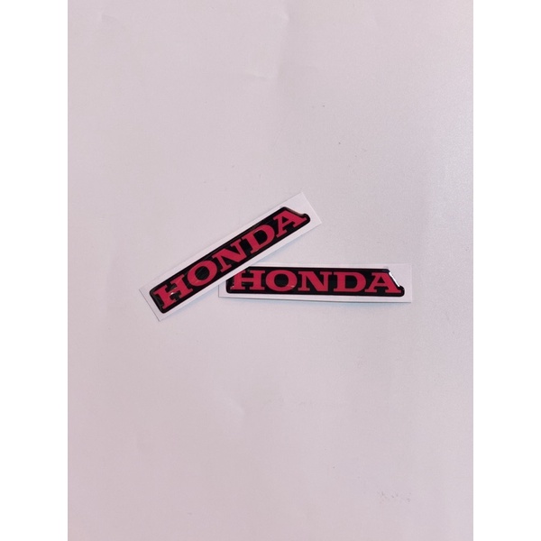 Tem nổi chữ Honda đỏ phản quang 7x1.1cm dán trang trí xe máy