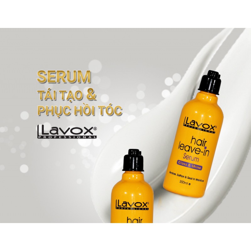 Serum năng lượng tái tạo và phục hồi tóc Lavox 300mlCHÍNH HÃNGsử dụng trực tiếp,pha hóa chất uốn duỗi bảo vệ tóc yếu