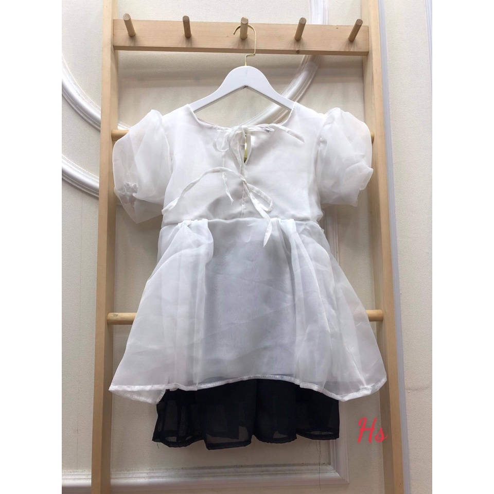 [FREESHIP, MẪU MỚI] VÁY, ĐẦM BUỘC DÂY NGỰC ÁO BABY DOLL CHẤT TƠ KÍNH HAI MÀU TRẮNG CAM XINH LUNG LINH  DỊU DÀNG NỮ TÍNH