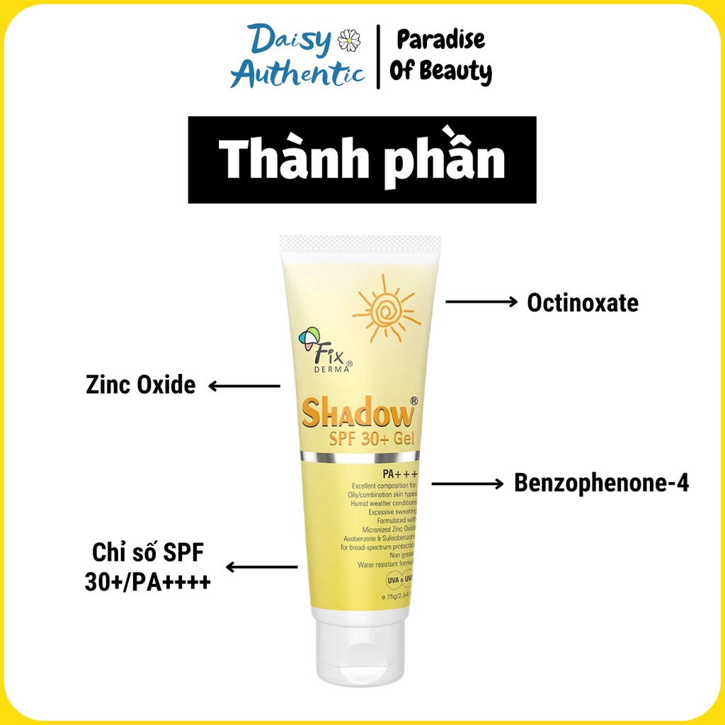 Kem Chống Nắng Fixderma Shadow SPF 50+ Cream