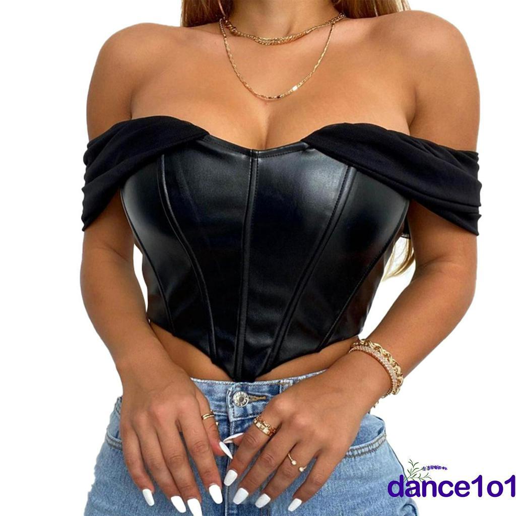 Áo Nữ Da Pu Có Dây Kéo Phía Sau Cá Tính