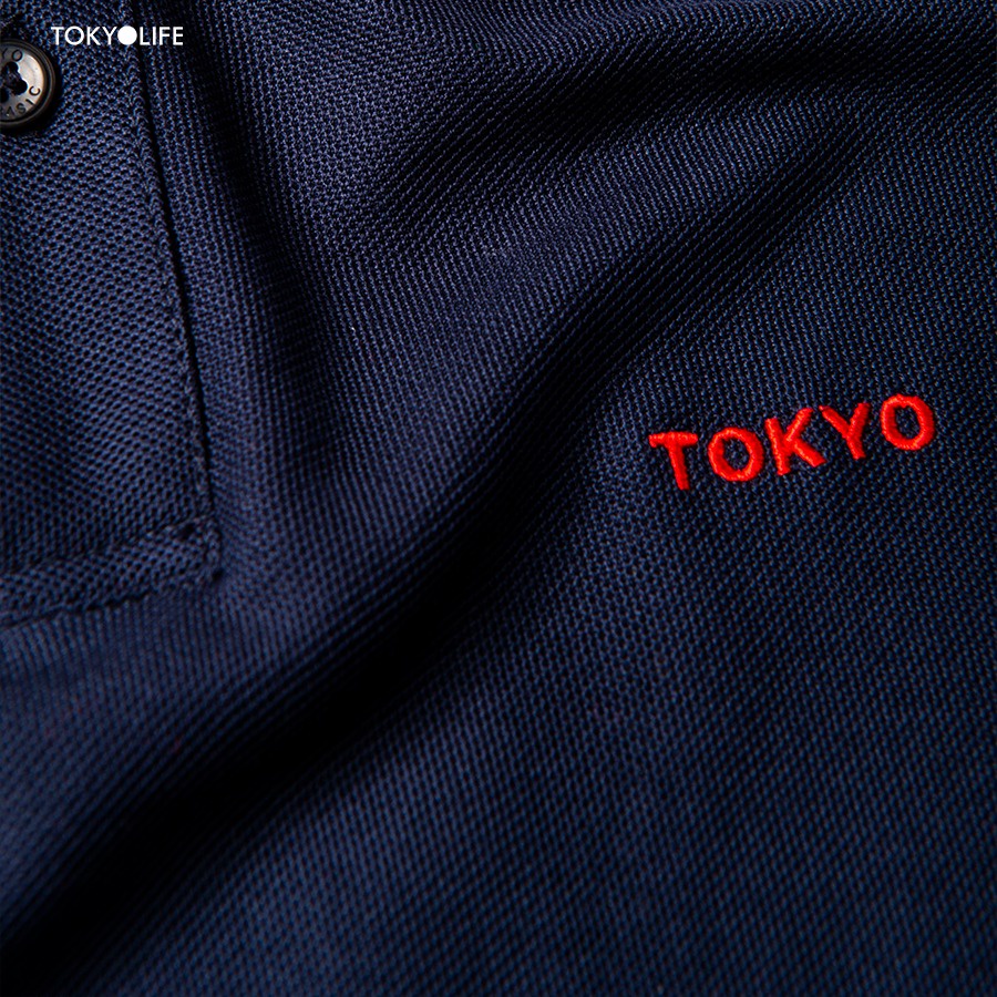 Áo Polo Nam GOLD cổ phối sọc 2 màu, vải cotton thoáng khí TOKYOLIFE I7POL807K
