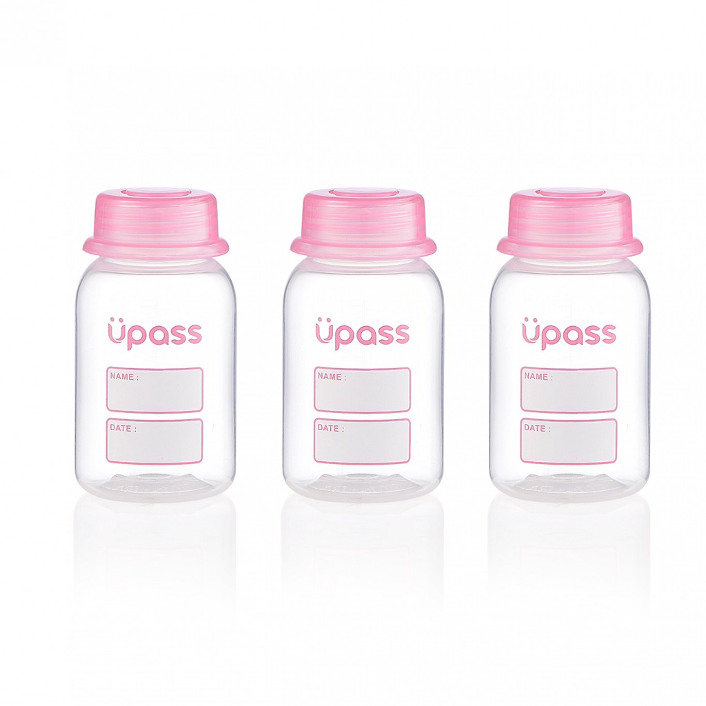 Bộ 3 Bình Trữ Sữa Upass Thái Lan UP0030, Cổ Hẹp Dung Tích 125ml