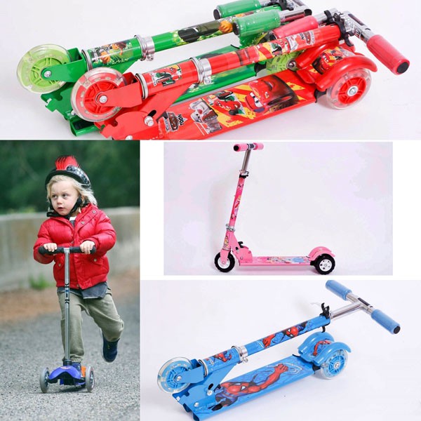 [Mã LIFE0503TOYS1 giảm 10% đơn 150k] Xe Scooter Khung Thép 3 Bánh Đèn Led Phát Sáng (bé 3-12 tuổi)