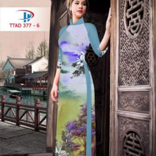 Bộ Vải áo dài in 3D