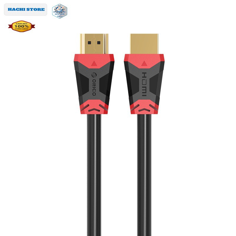 Cáp HDMI 2.0 ORICO Cao Cấp đầu mạ vàng hỗ trợ 3D 4K/60hz – Hàng phân phối chính hãng