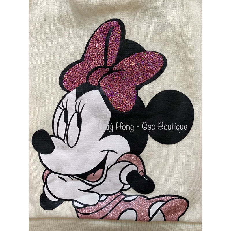 [Hình thật] Bộ đồ dài minnie Disney cho bé gái