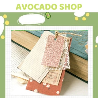 2 tờ giấy kraff retro trang trí sổ Bullet journal cắt ghép phong cách cổ điển vintage
