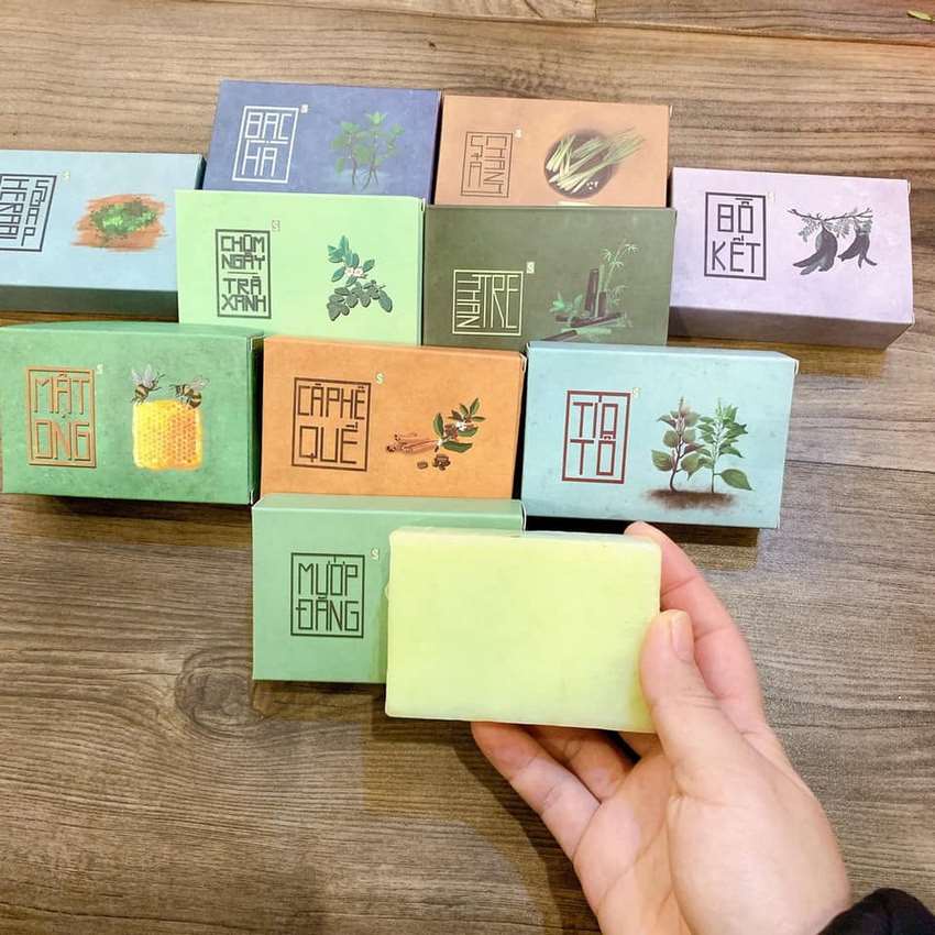 Xà phòng sinh dược giảm mụn lưng xà bông mướp đắng giúp sạch khuẩn mang lại cảm giác tươi mát DANA